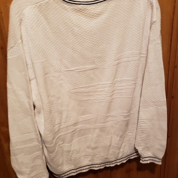 Fisherman XL Core Nautical Sweater Lighthouse Textured Cotton Oversized Pullover - Picture 3 of 10